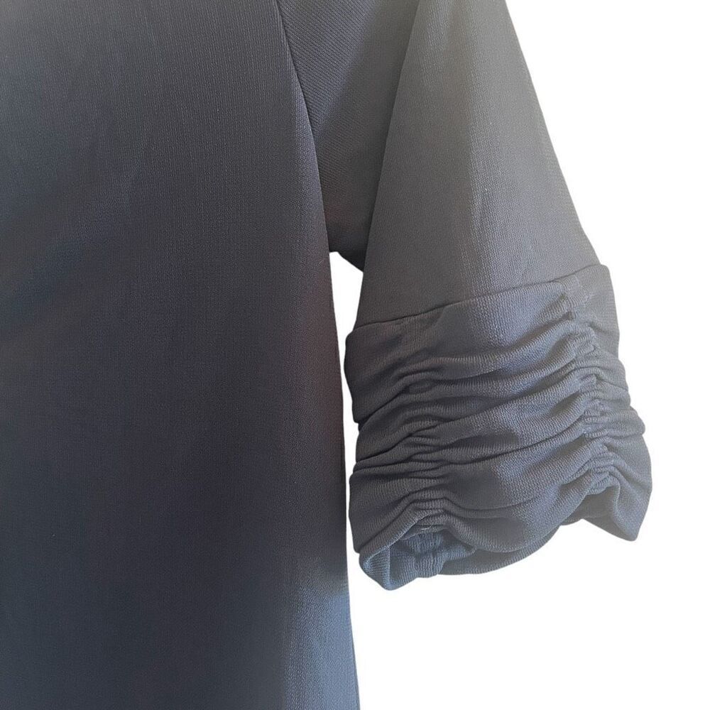 Black Halo Navy Blue Short Mini Bodycon Dress Women’s Size XS 0 2 Wedding Guest - Picture 3 of 4